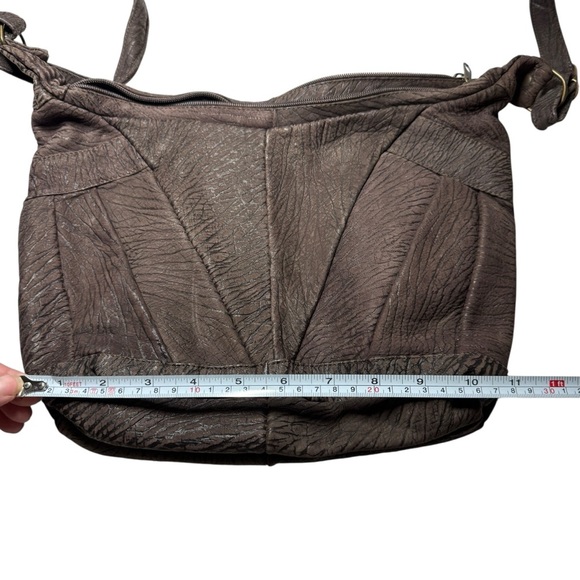 Italian Full Grain Cowhide Leather Bag boho hobo bag purse womens - Picture 9 of 12